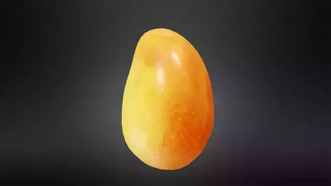 Mango papaya Low-poly 3D model