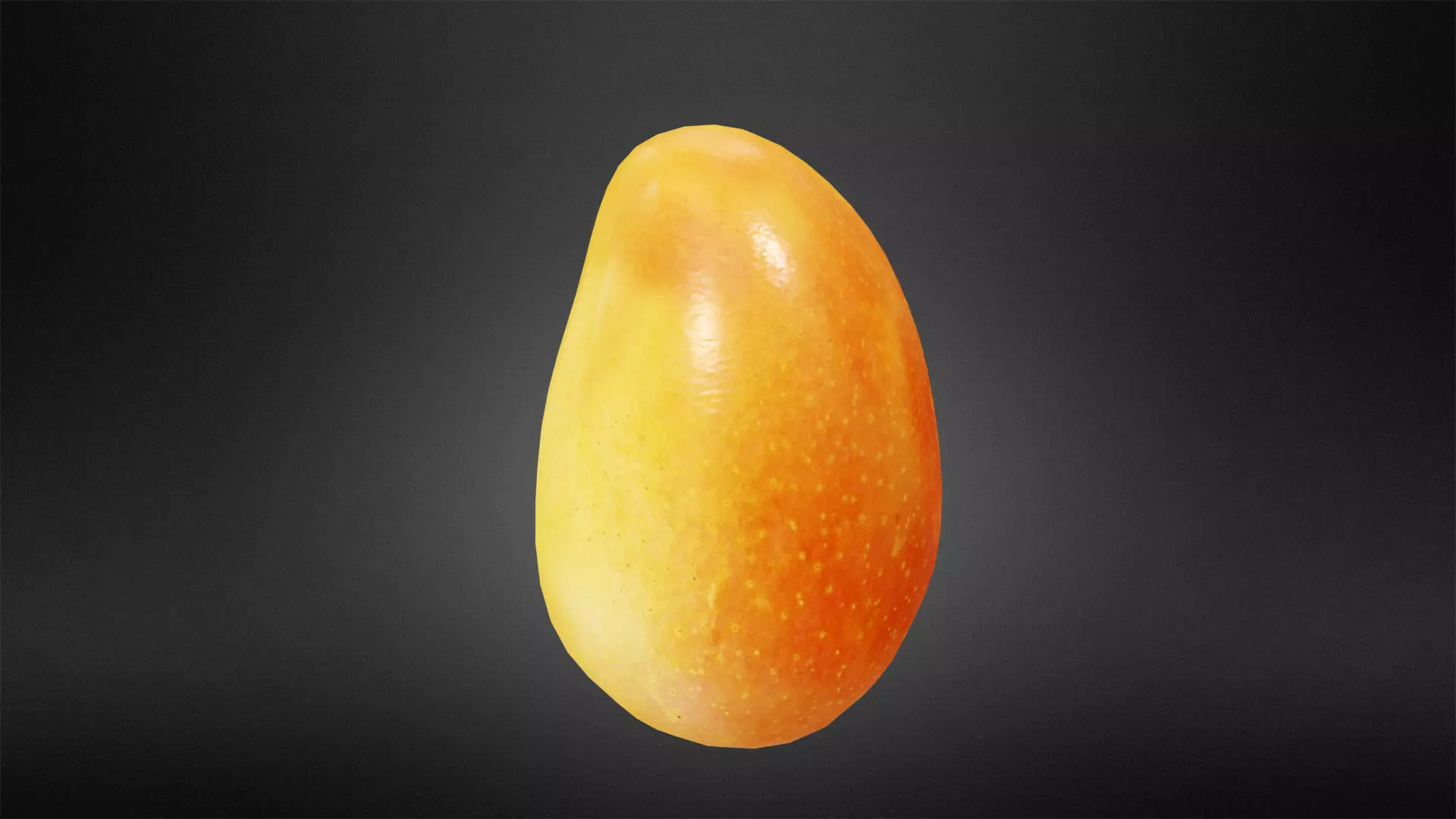 Mango papaya Low-poly 3D model_0