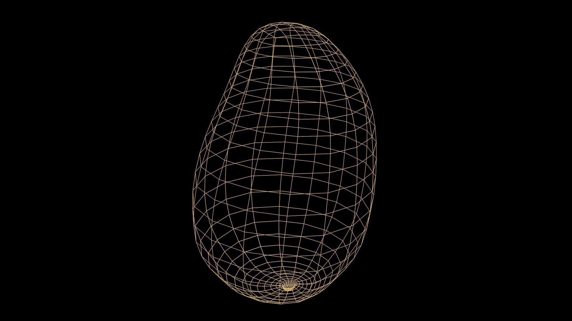 Mango papaya Low-poly 3D model_8