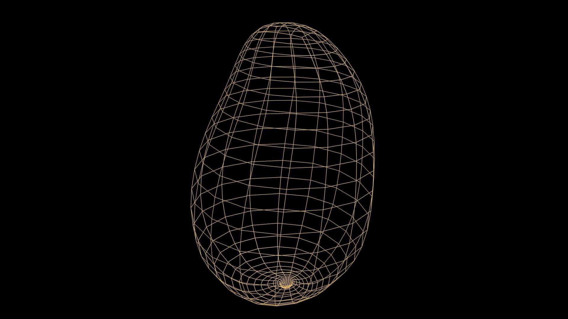 Mango papaya Low-poly 3D model_9