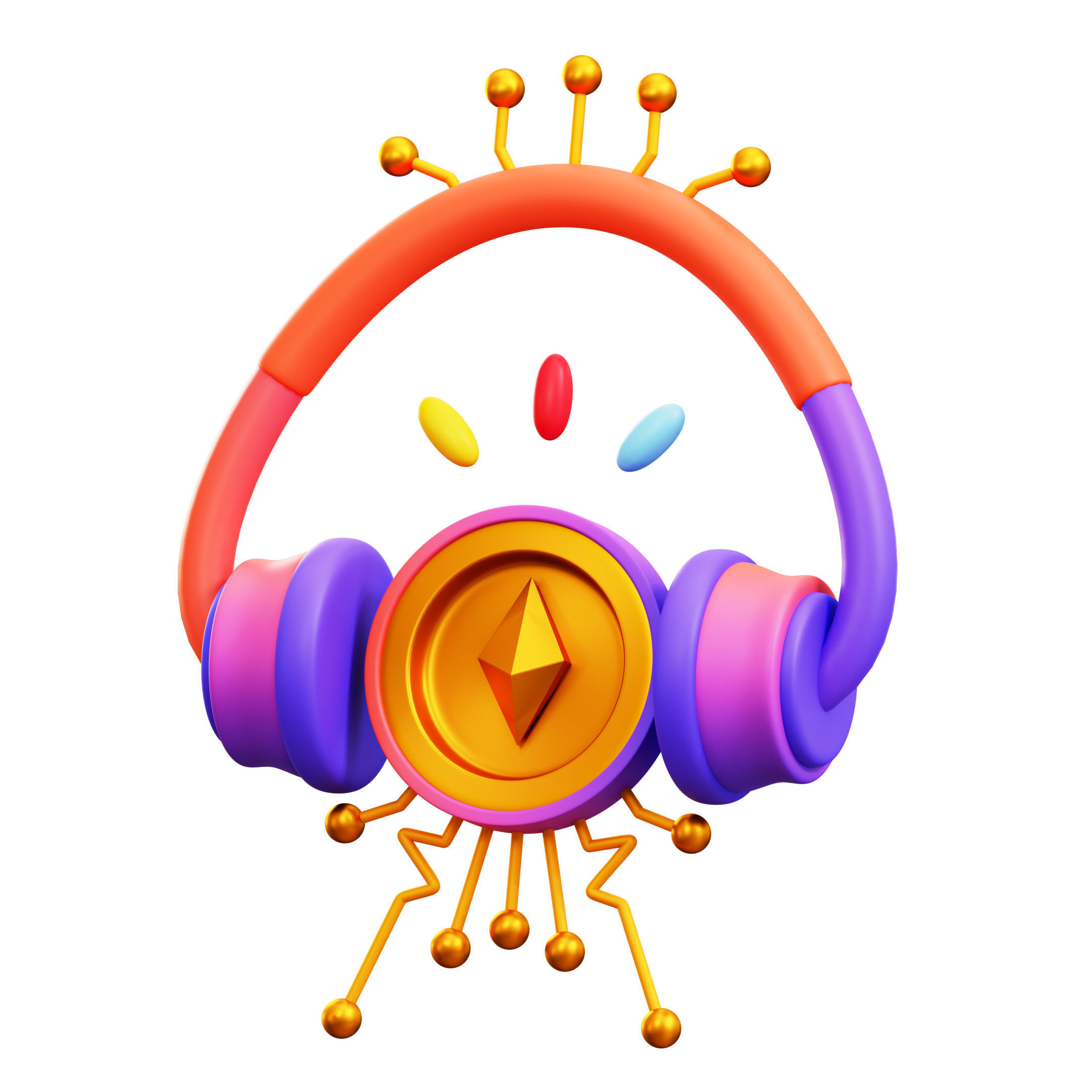 NFT Icon Pack 3D Model Low-poly 3D model_18