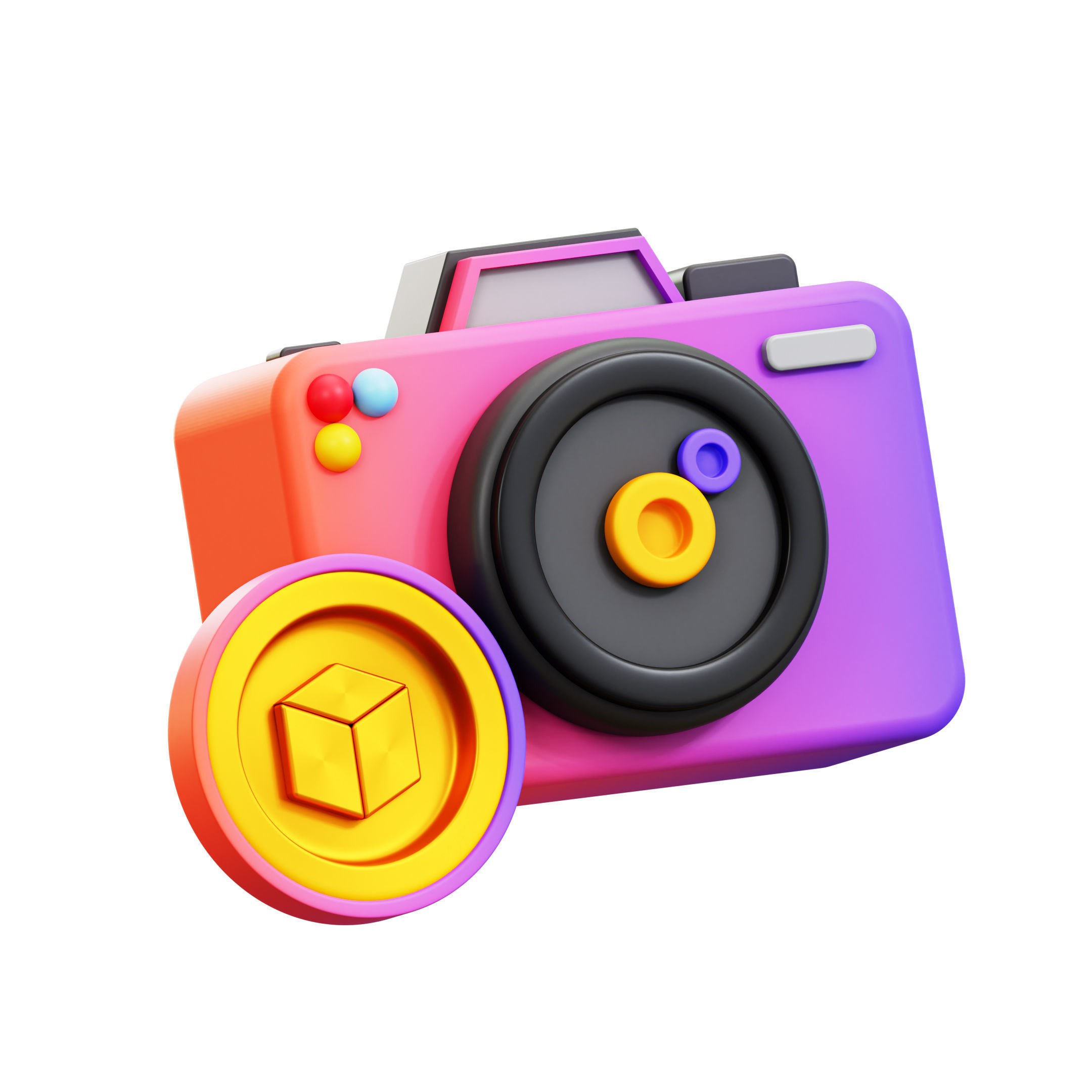 NFT Icon Pack 3D Model Low-poly 3D model_19