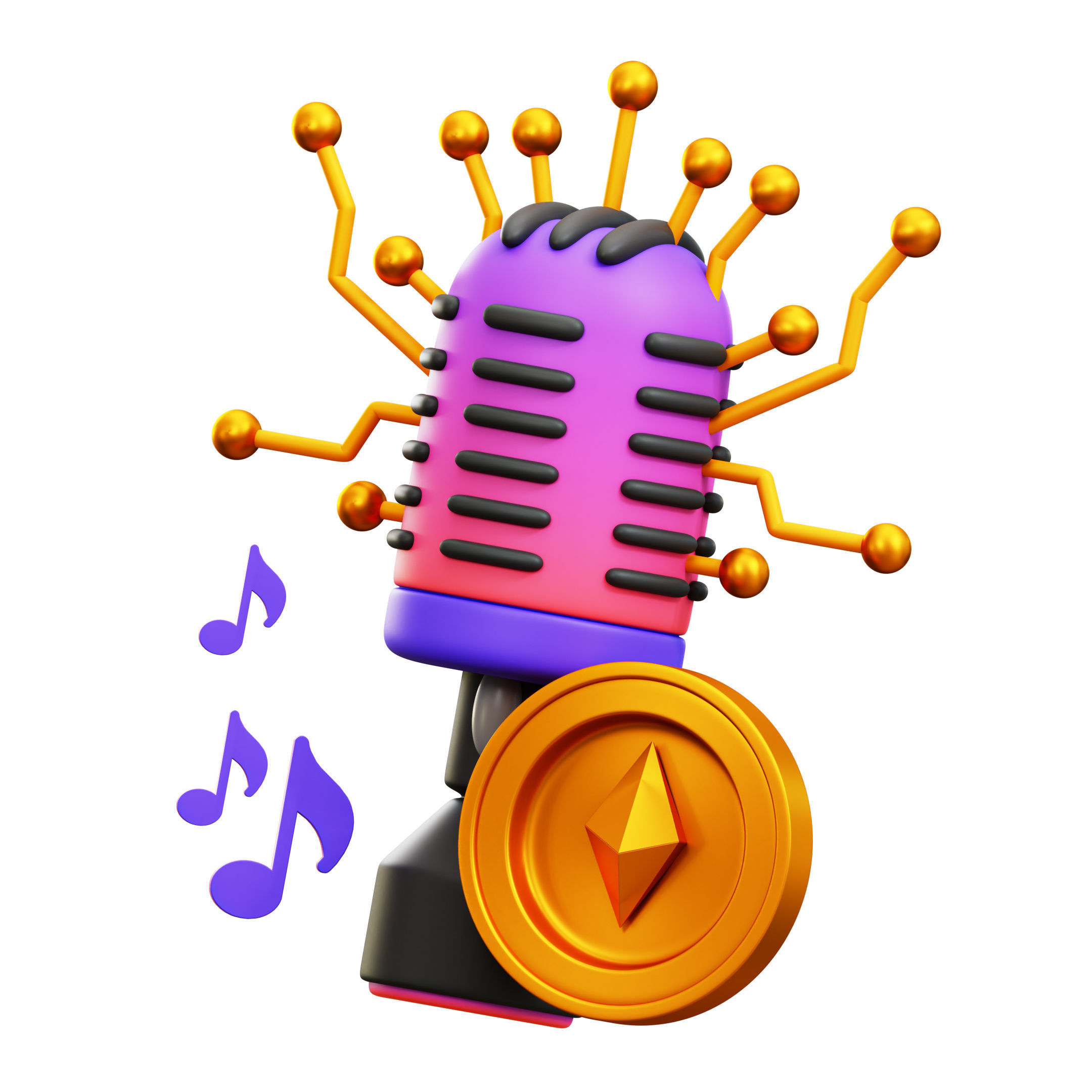 NFT Icon Pack 3D Model Low-poly 3D model_17