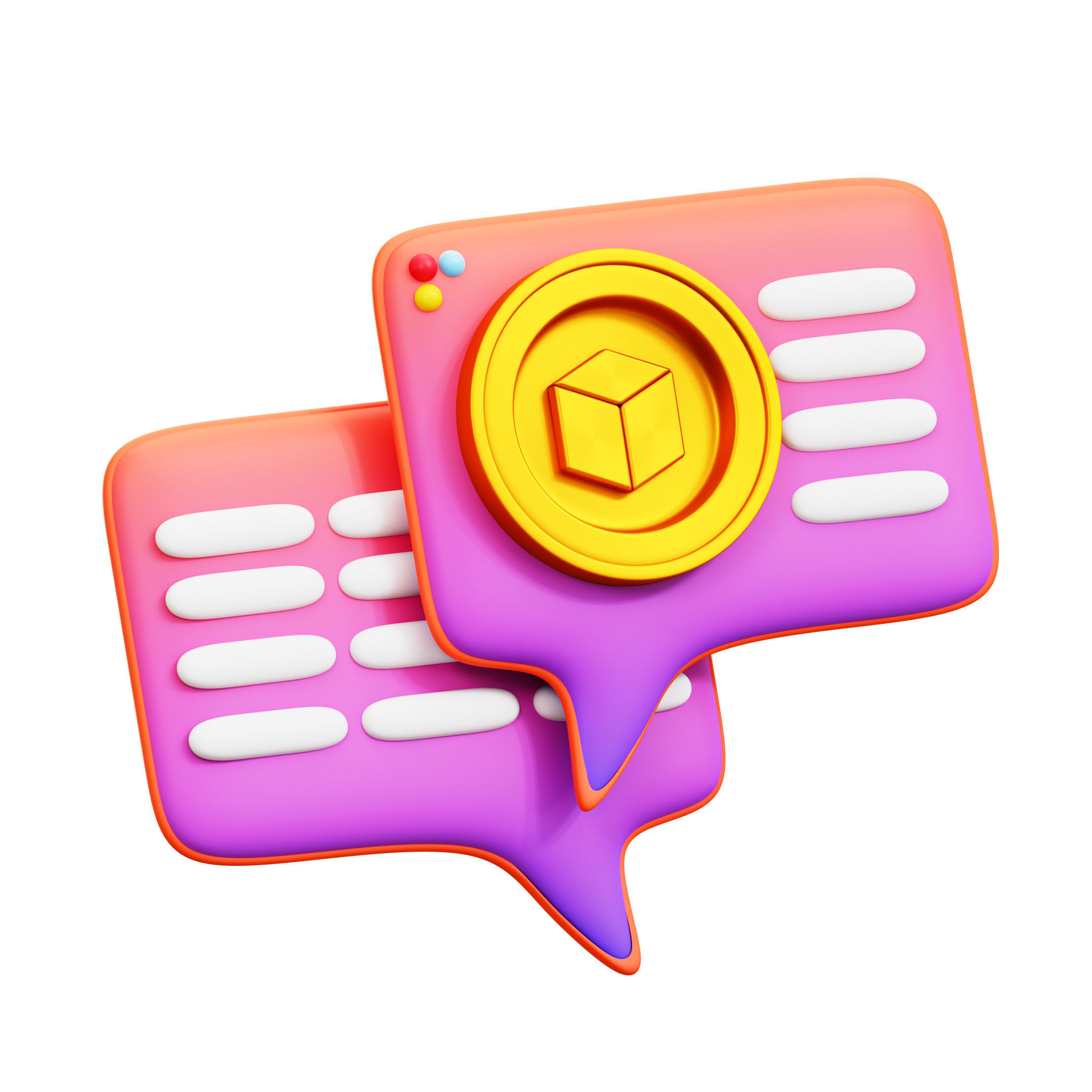 NFT Icon Pack 3D Model Low-poly 3D model_9