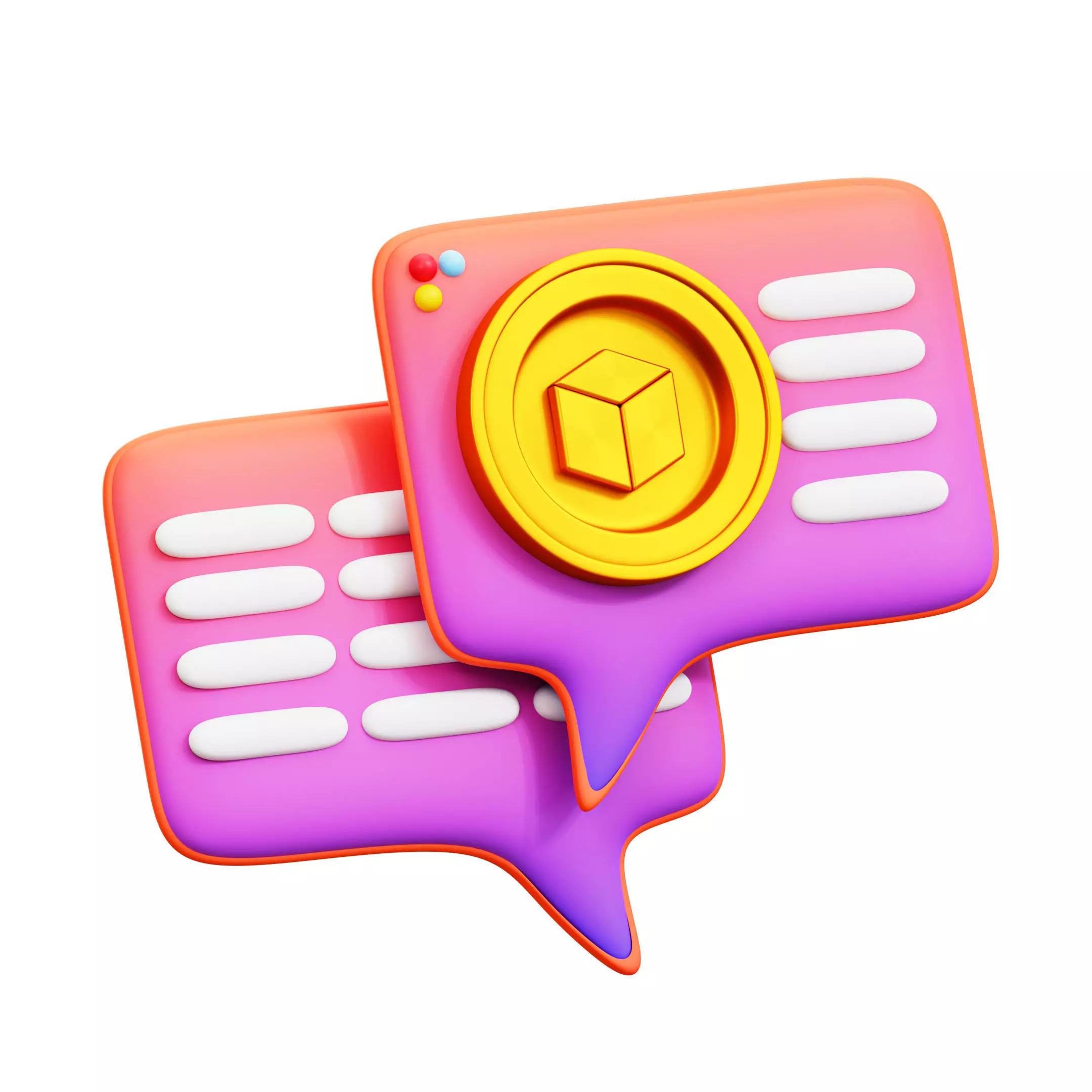 Nft Chat Low-poly 3D model