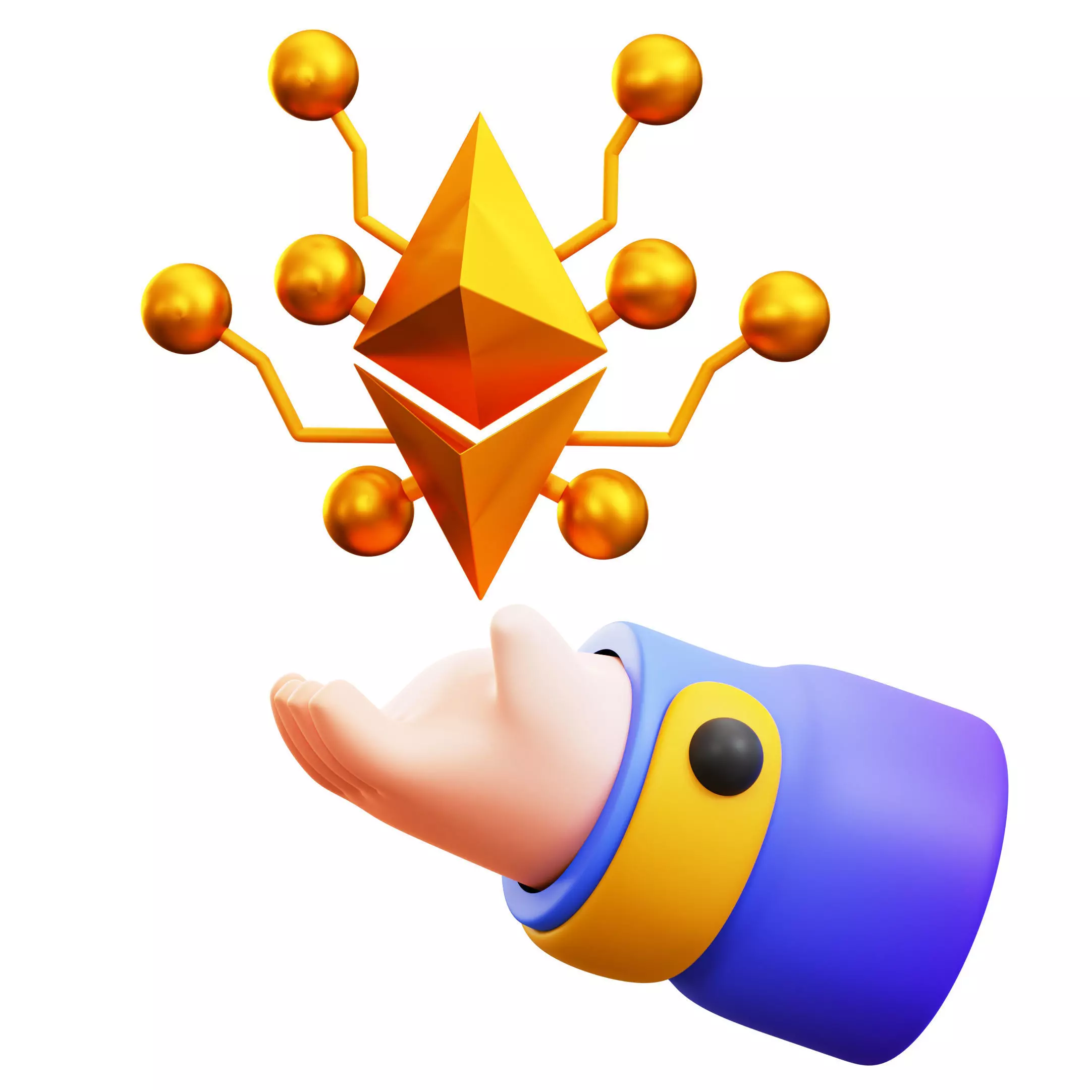 Nft Earning Low-poly 3D model_0