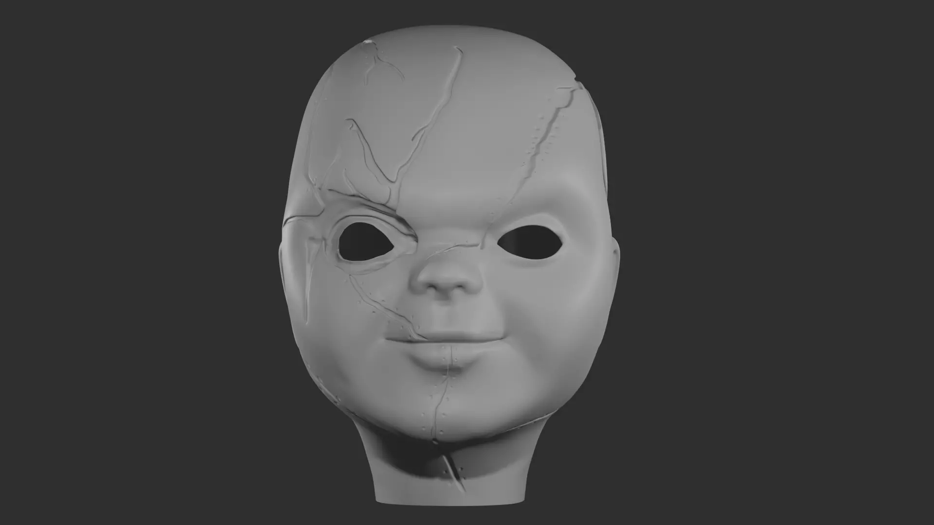 Chucky head for 3d impresion 3D print model