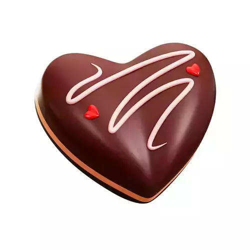 Love Chocolate Low-poly 3D model