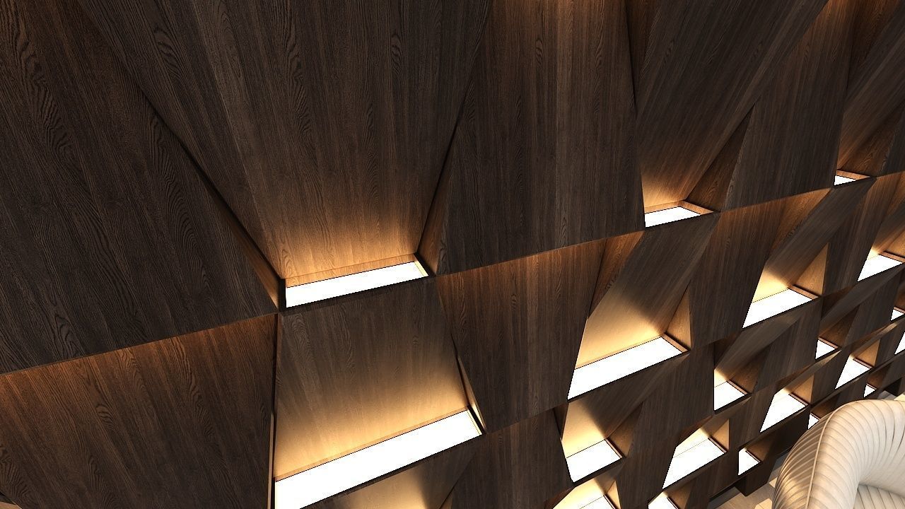 3d wall panel Low-poly 3D model_2