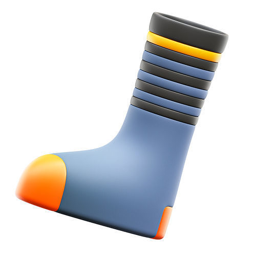 Sock Icon Low-poly 3D model