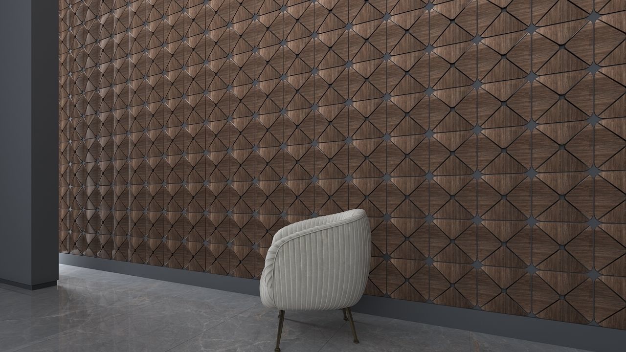 3d Wall Panel Low-poly 3D model_1