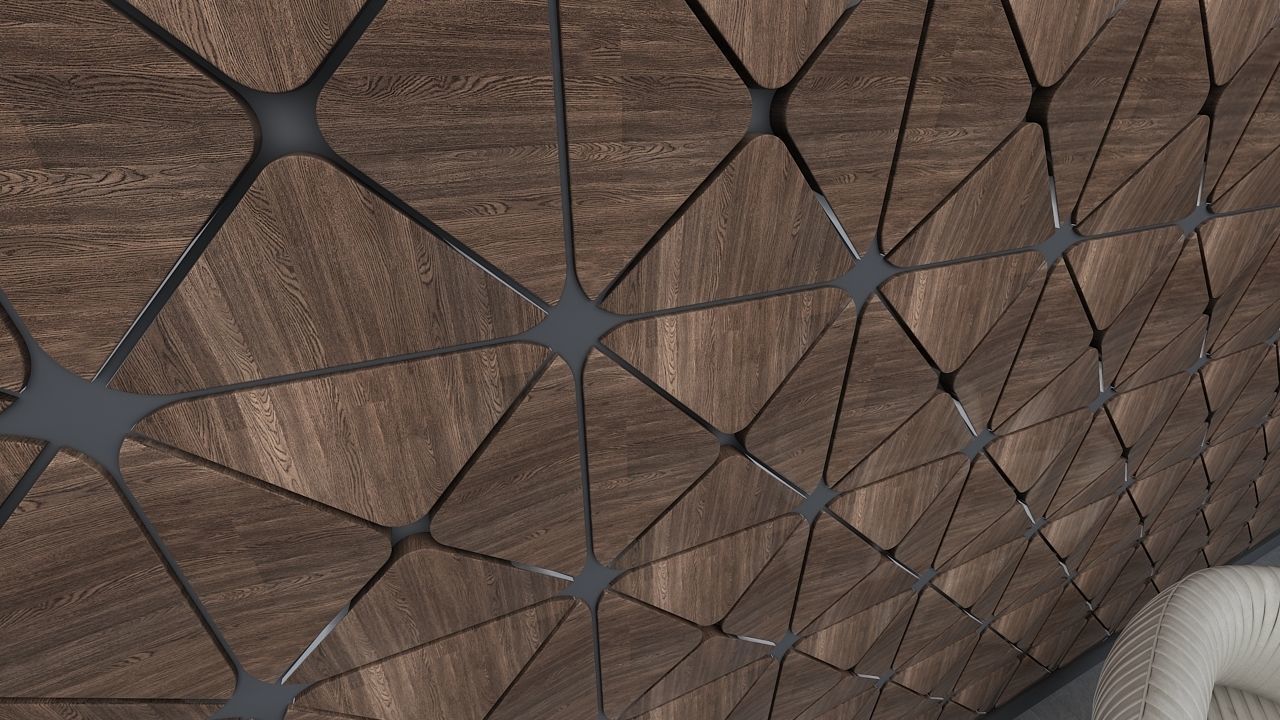 3d Wall Panel Low-poly 3D model_2