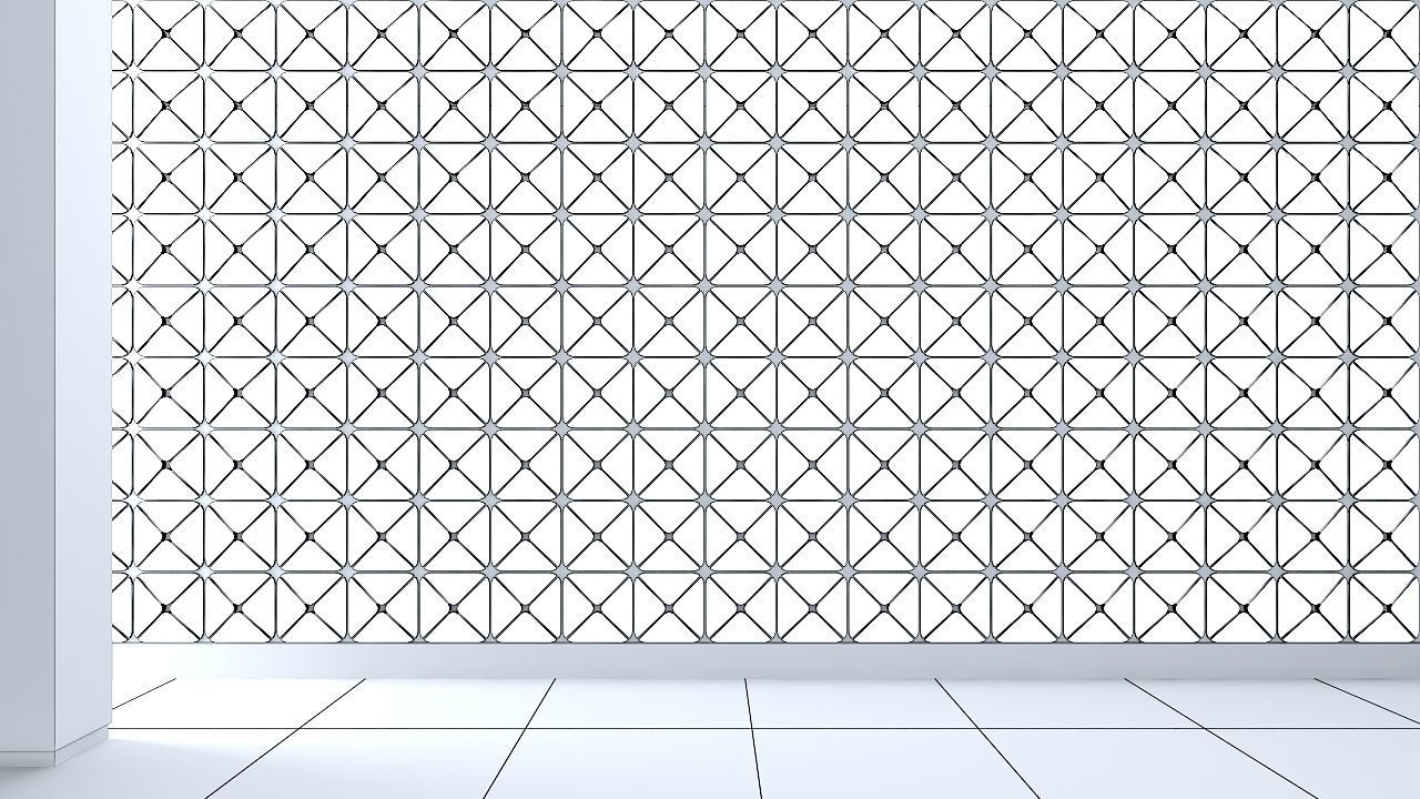 3d Wall Panel Low-poly 3D model_3