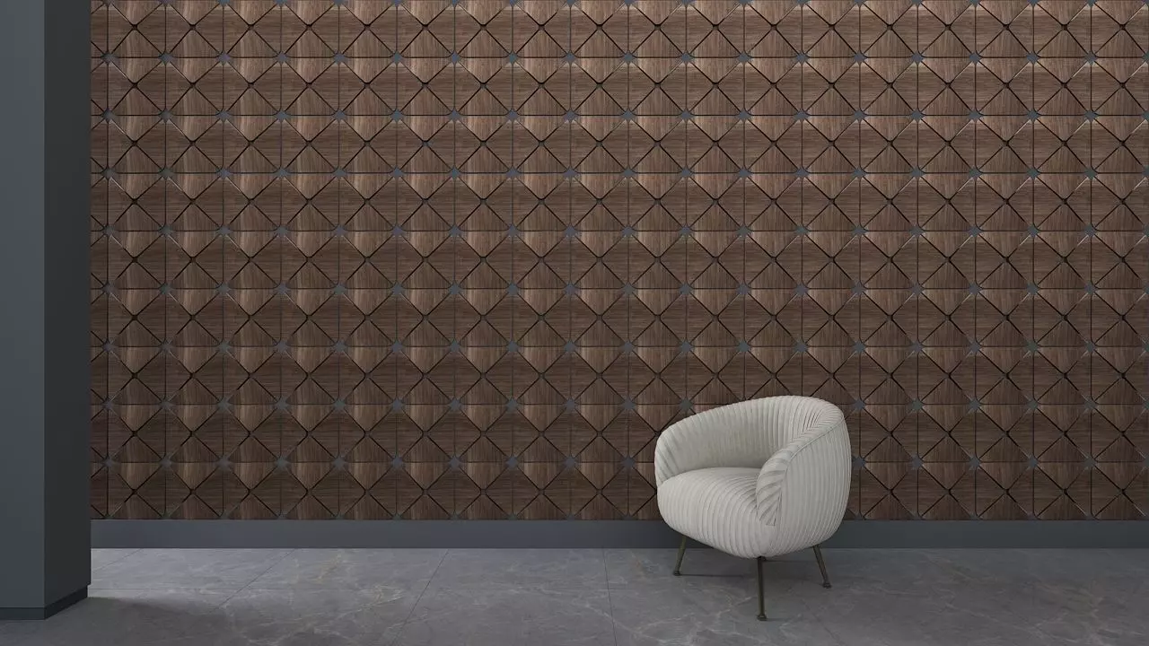 3d Wall Panel Low-poly 3D model_0