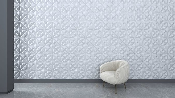 3d wall panel Low-poly 3D model