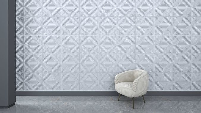 3d wall panel Low-poly 3D model
