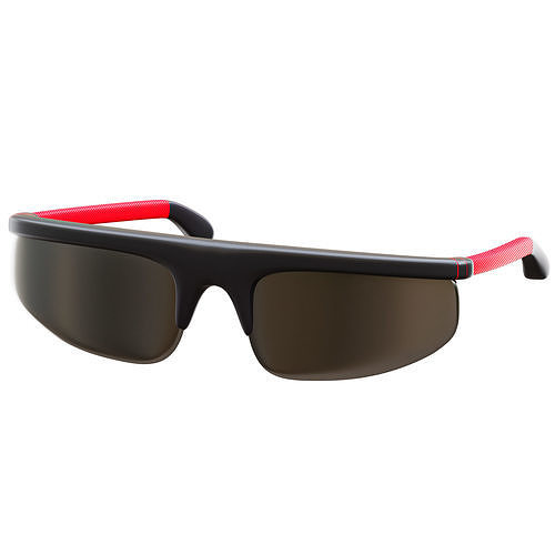 Cycling Glasses Low-poly 3D model
