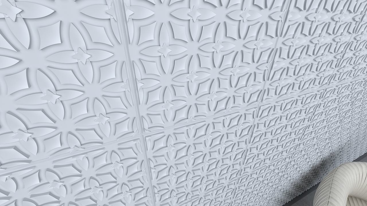 3d wall panel Low-poly 3D model_2