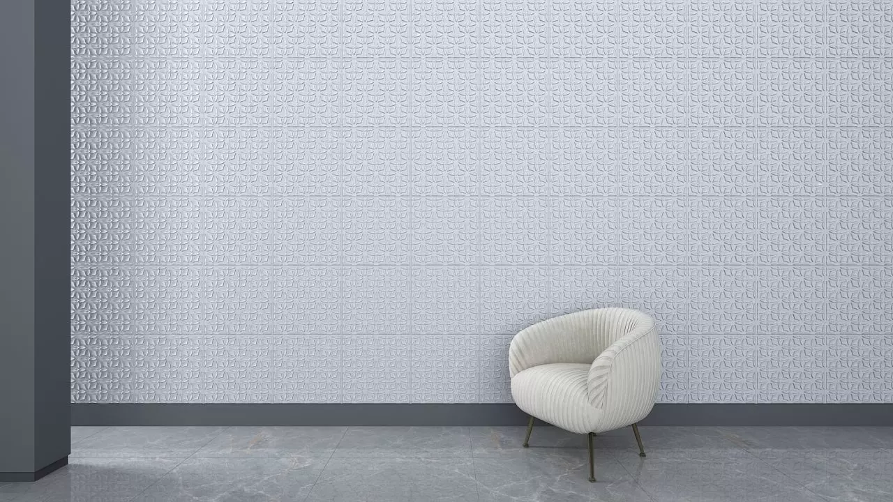 3d wall panel Low-poly 3D model_0