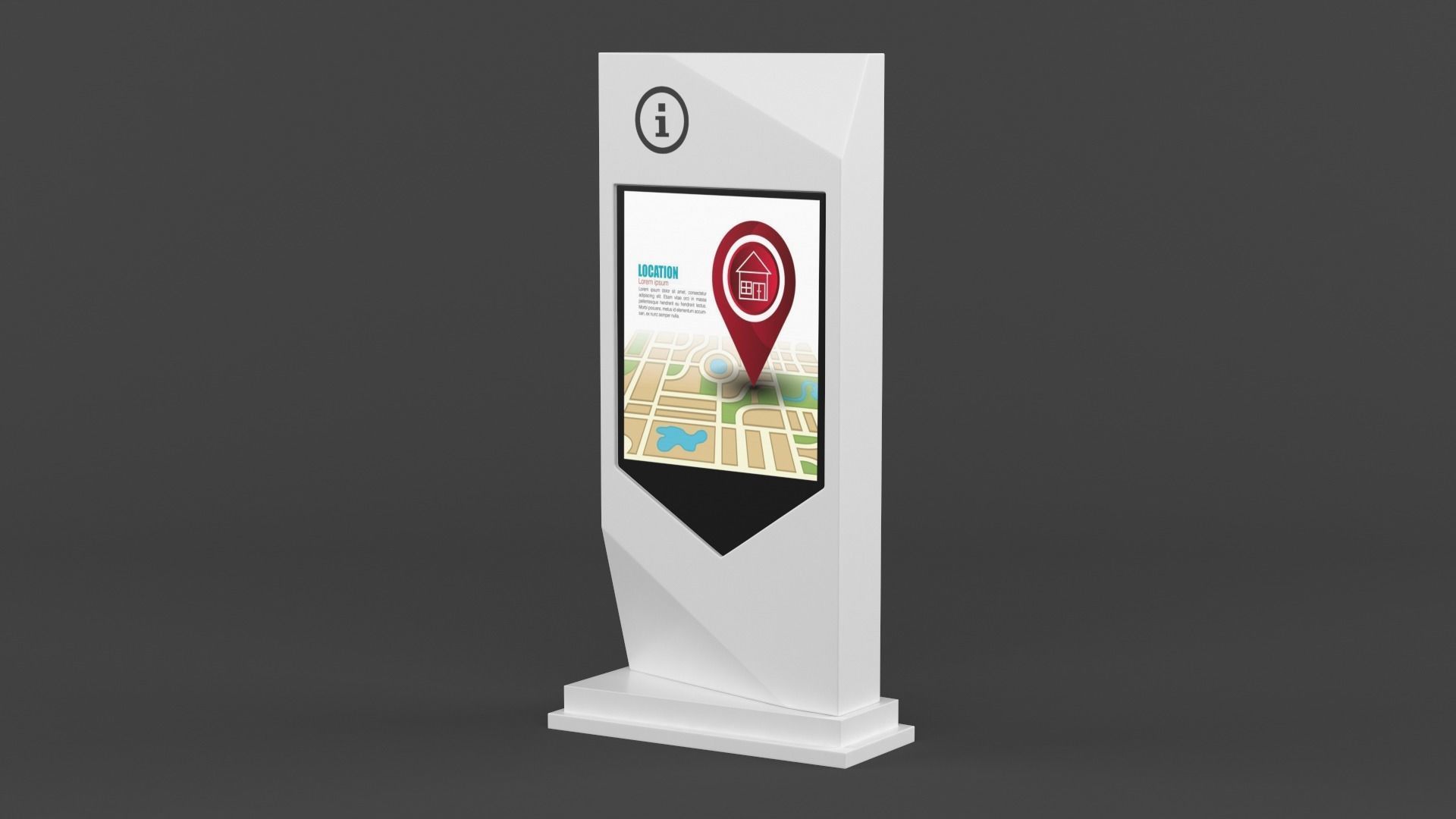 Information Kiosk 3D model_2