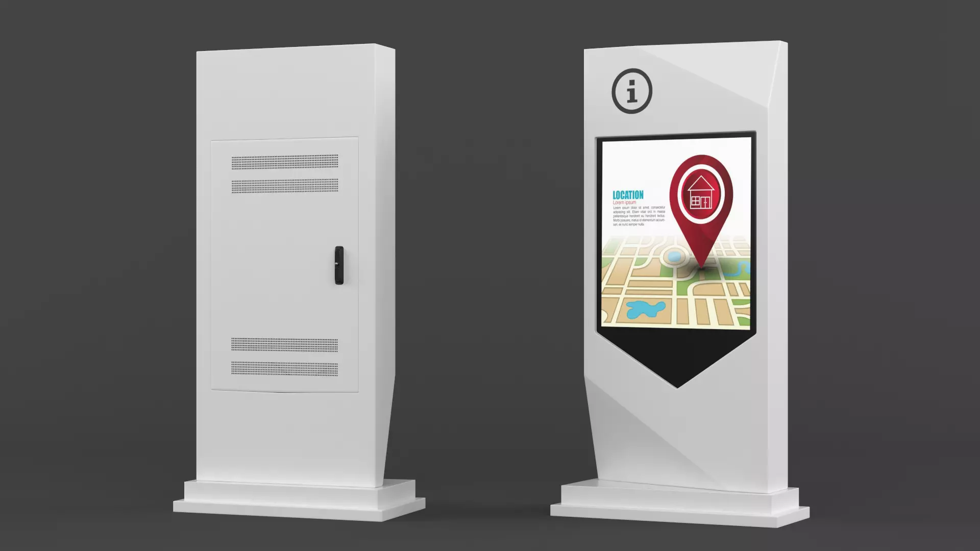Information Kiosk 3D model_0