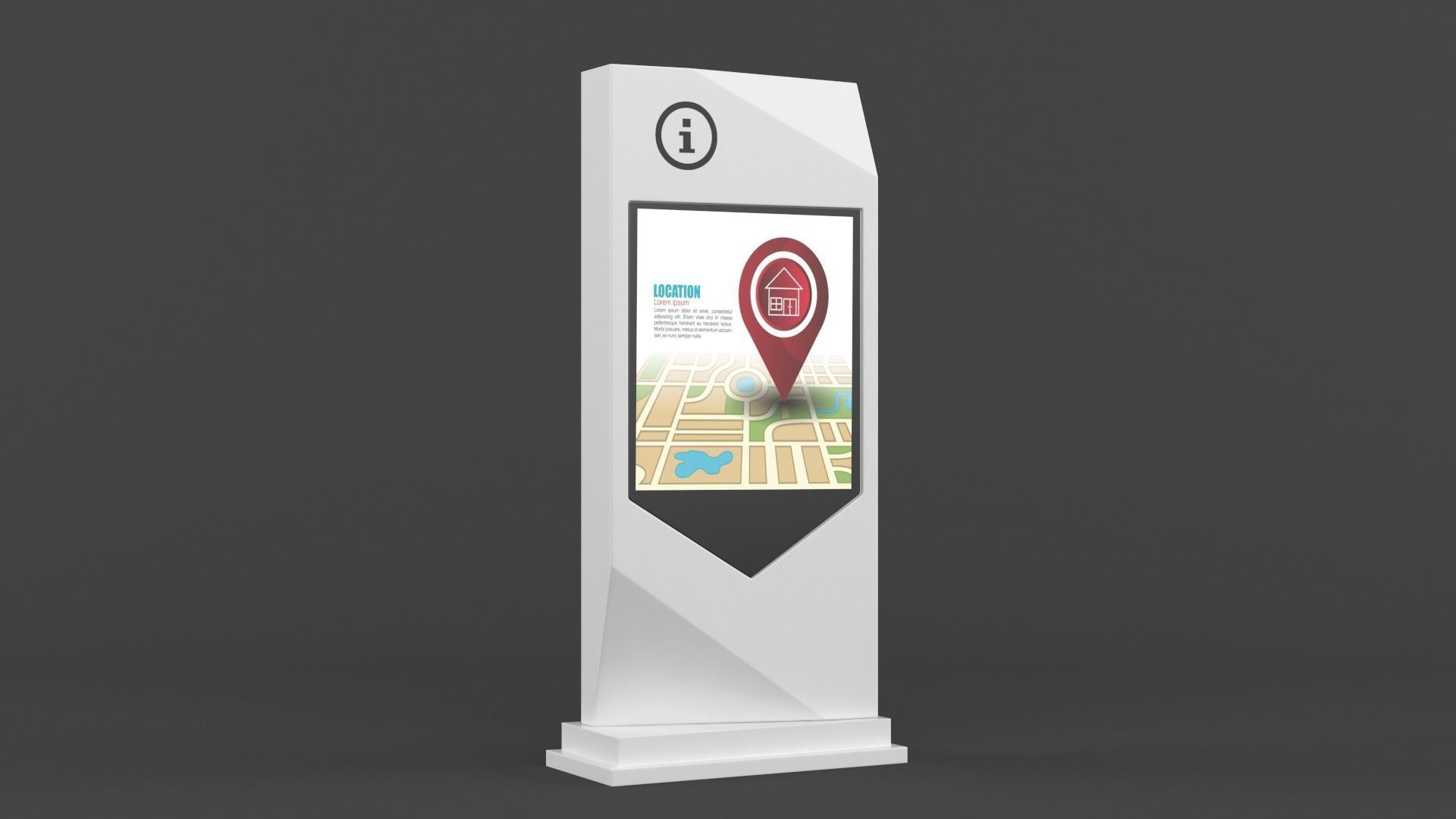 Information Kiosk 3D model_5