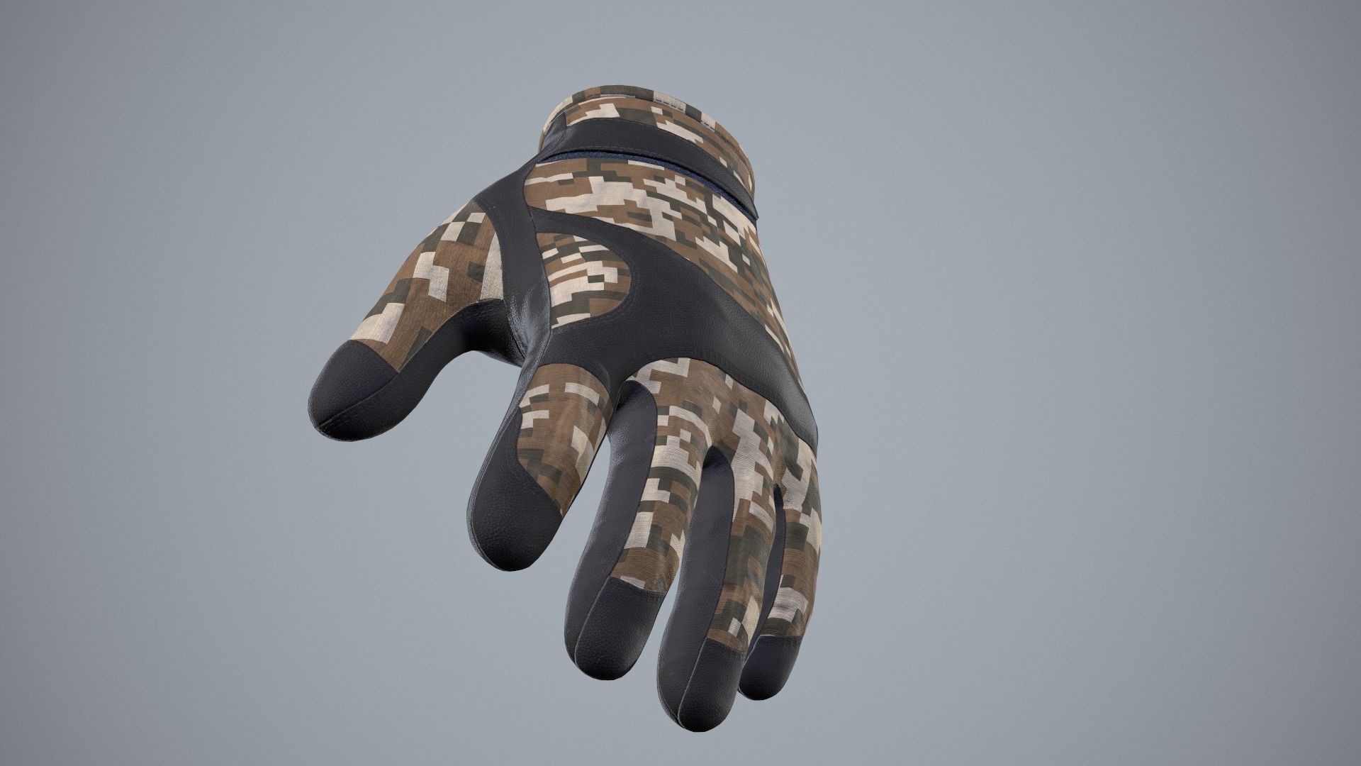Gloves 02 Low-poly 3D model_14