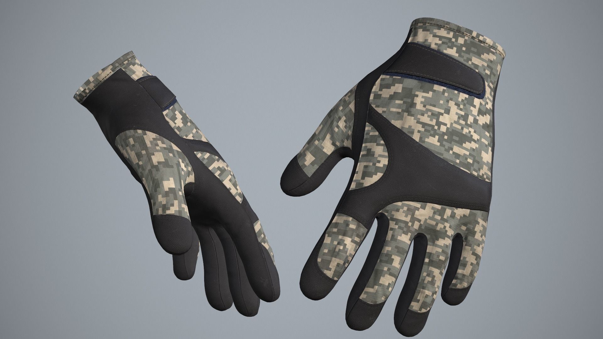 Gloves 02 Low-poly 3D model_8