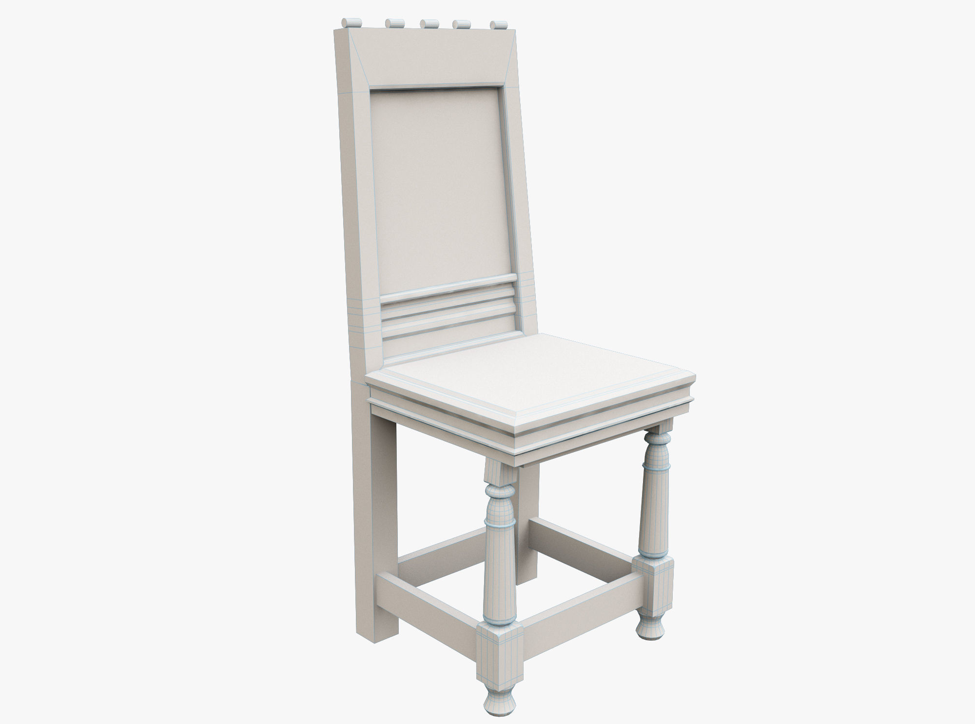 Medieval Rustic Low-poly 3D model_3