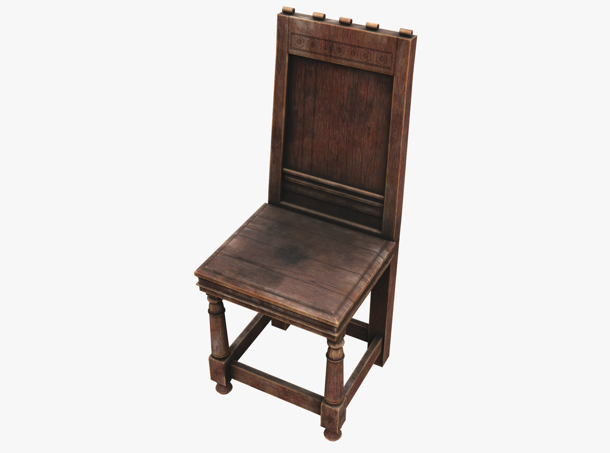 Medieval Rustic Low-poly 3D model_2