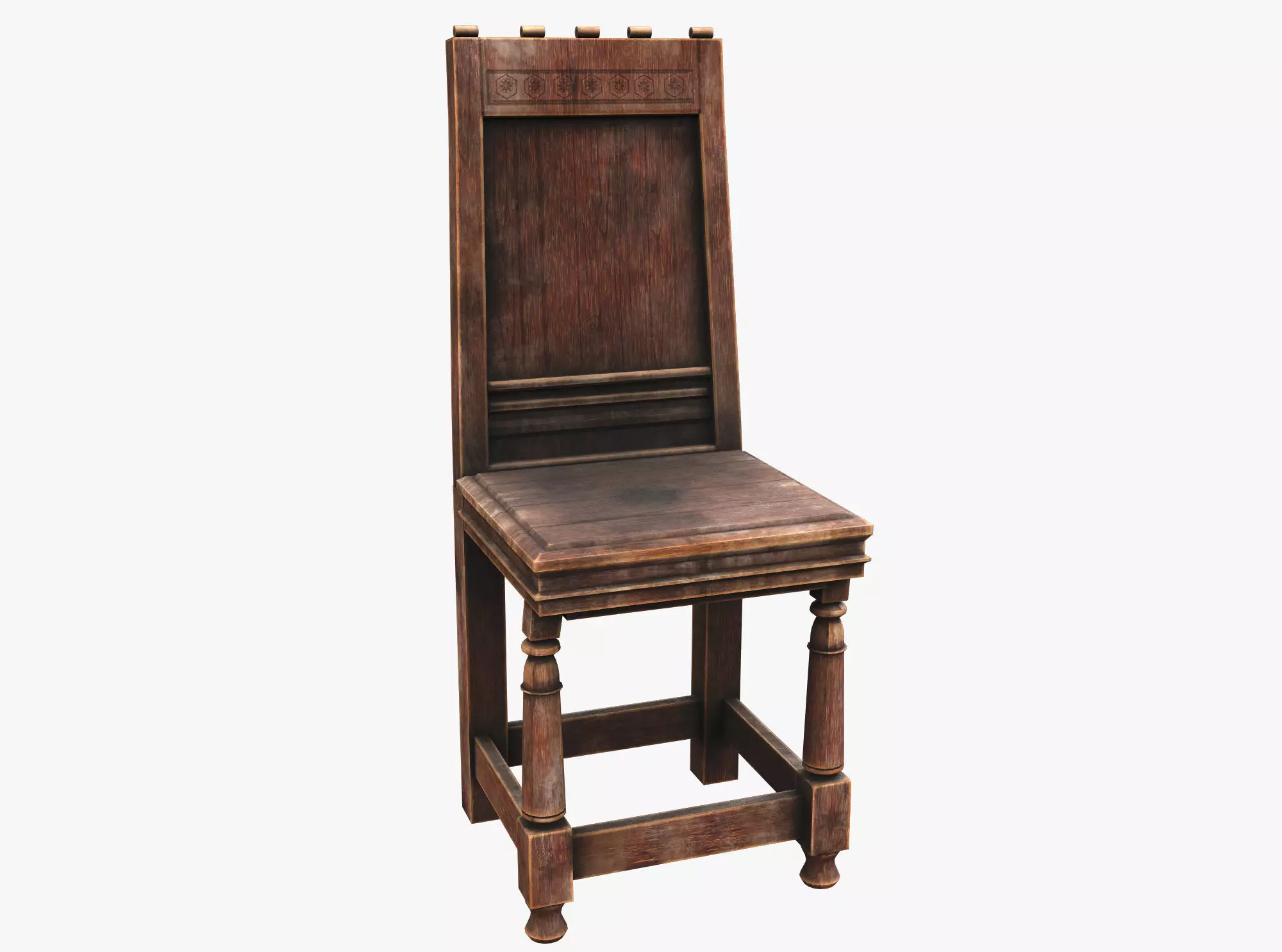 Medieval Rustic Low-poly 3D model_0