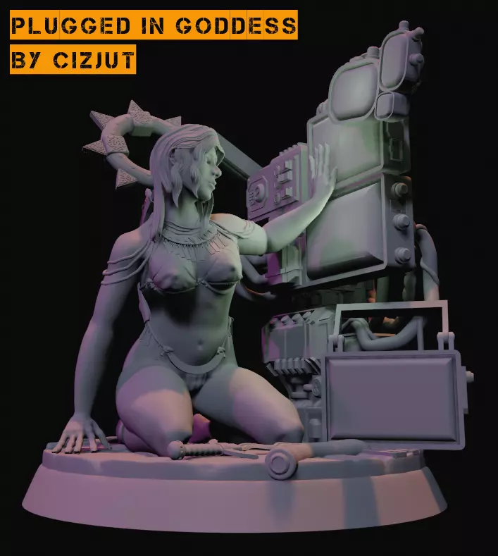 PLUGGED IN GODDESS - BY CIZJUT 3D print model