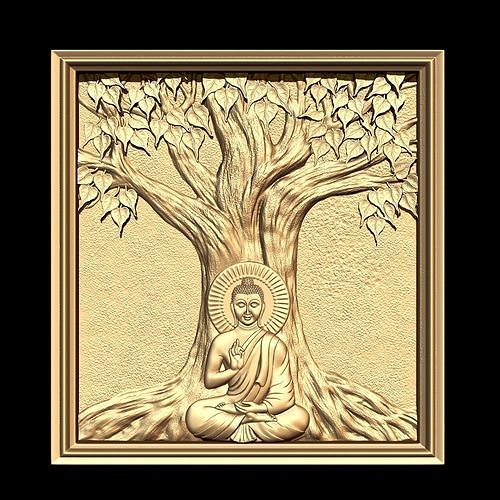 Buddha Photo Frame 3D print model