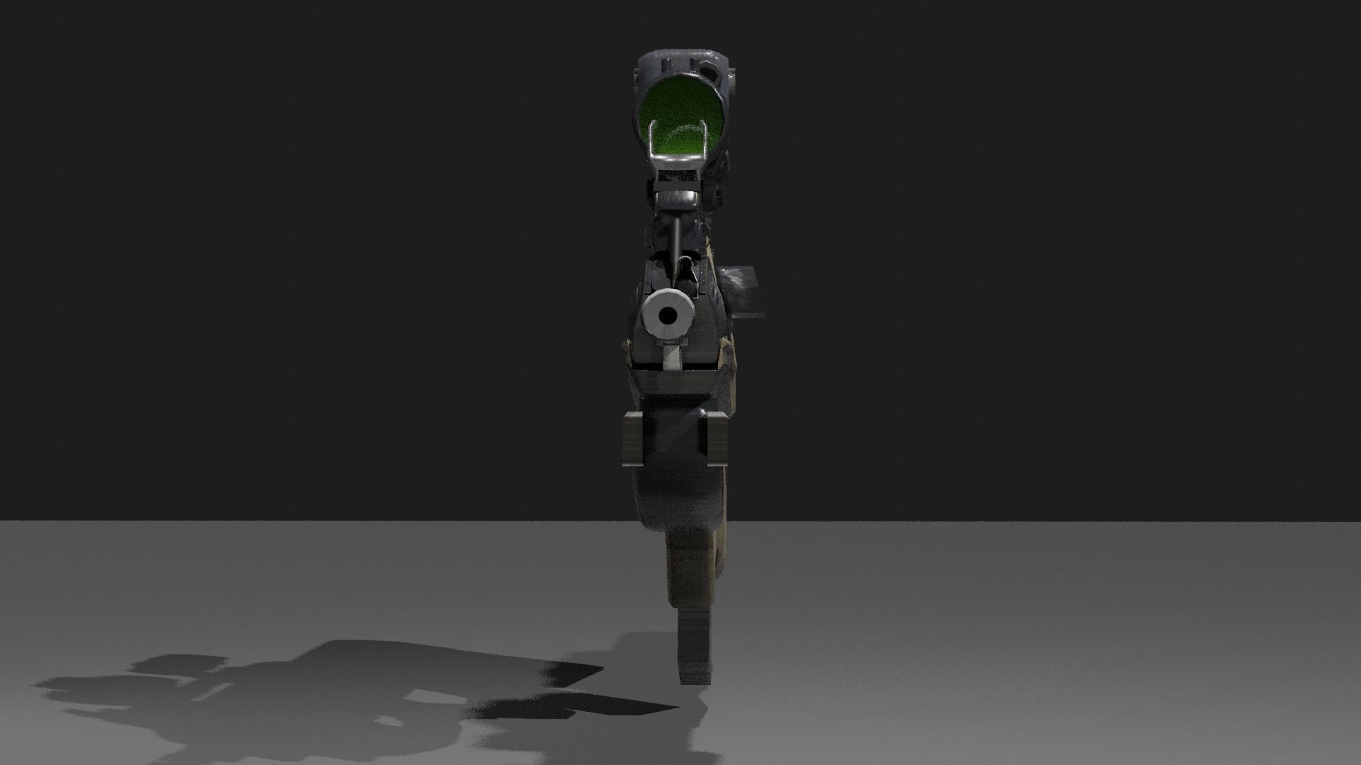 Fn F2000 Low-poly 3D model_8