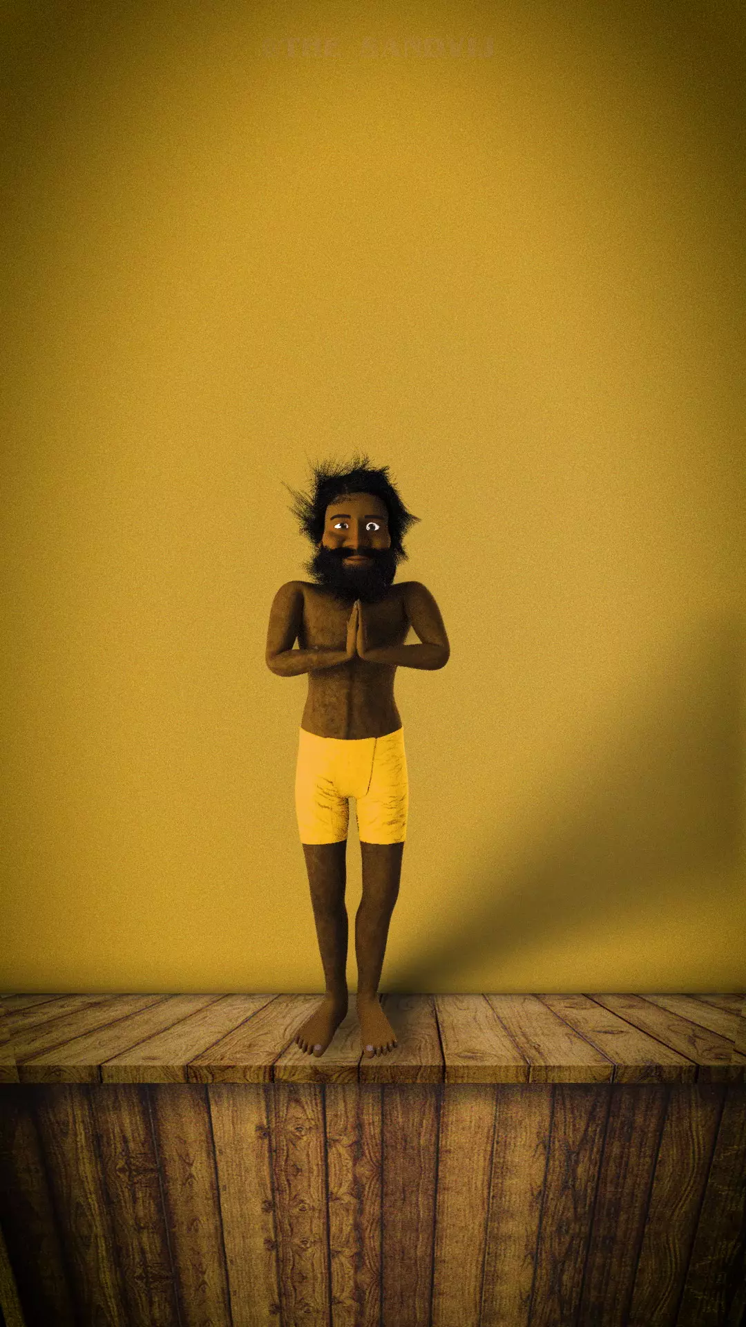 Baba Ramdev Free low-poly 3D model
