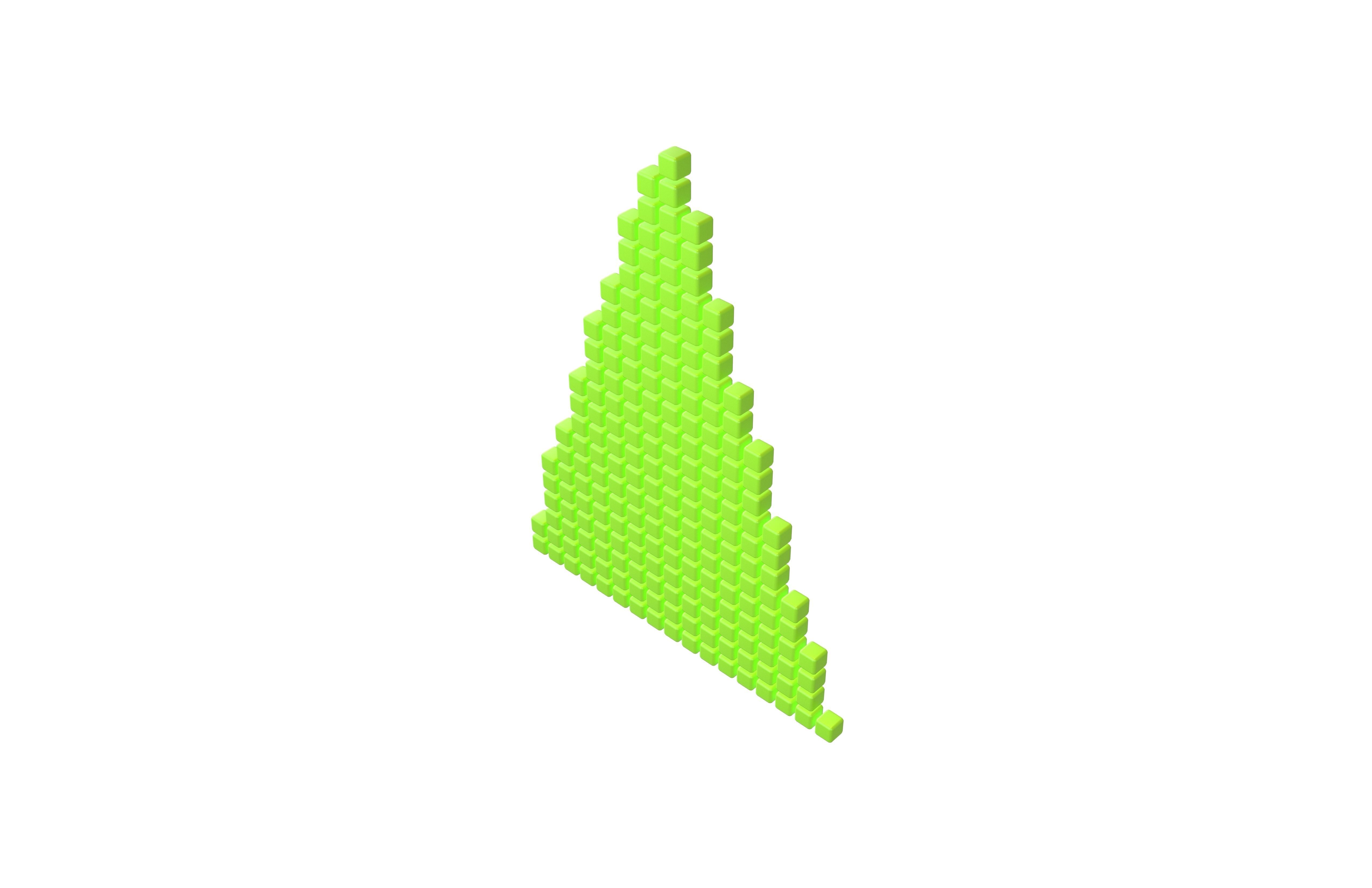 Arrow Cube Style v1 004 Low-poly 3D model_2