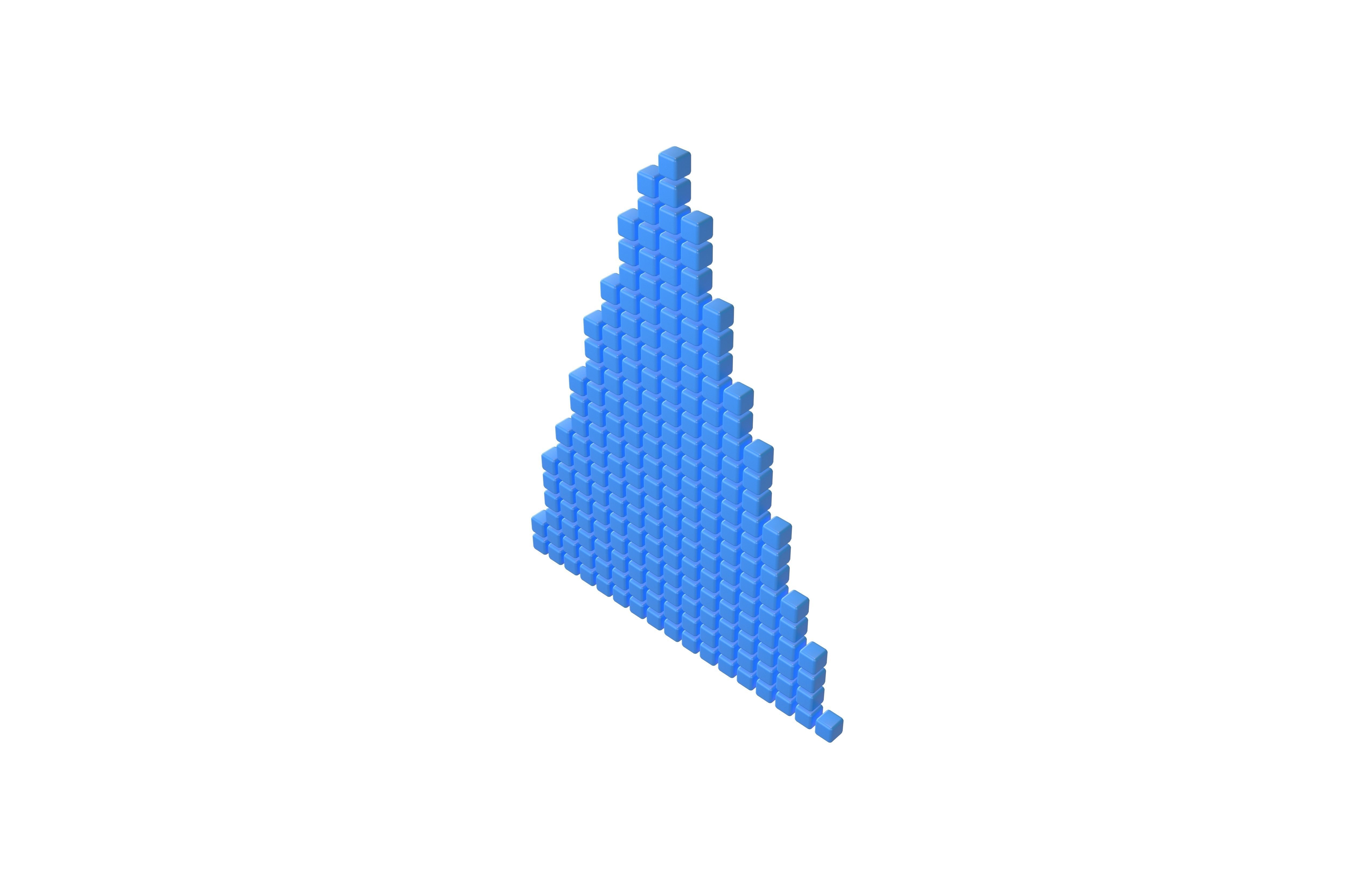 Arrow Cube Style v1 006 Low-poly 3D model_2