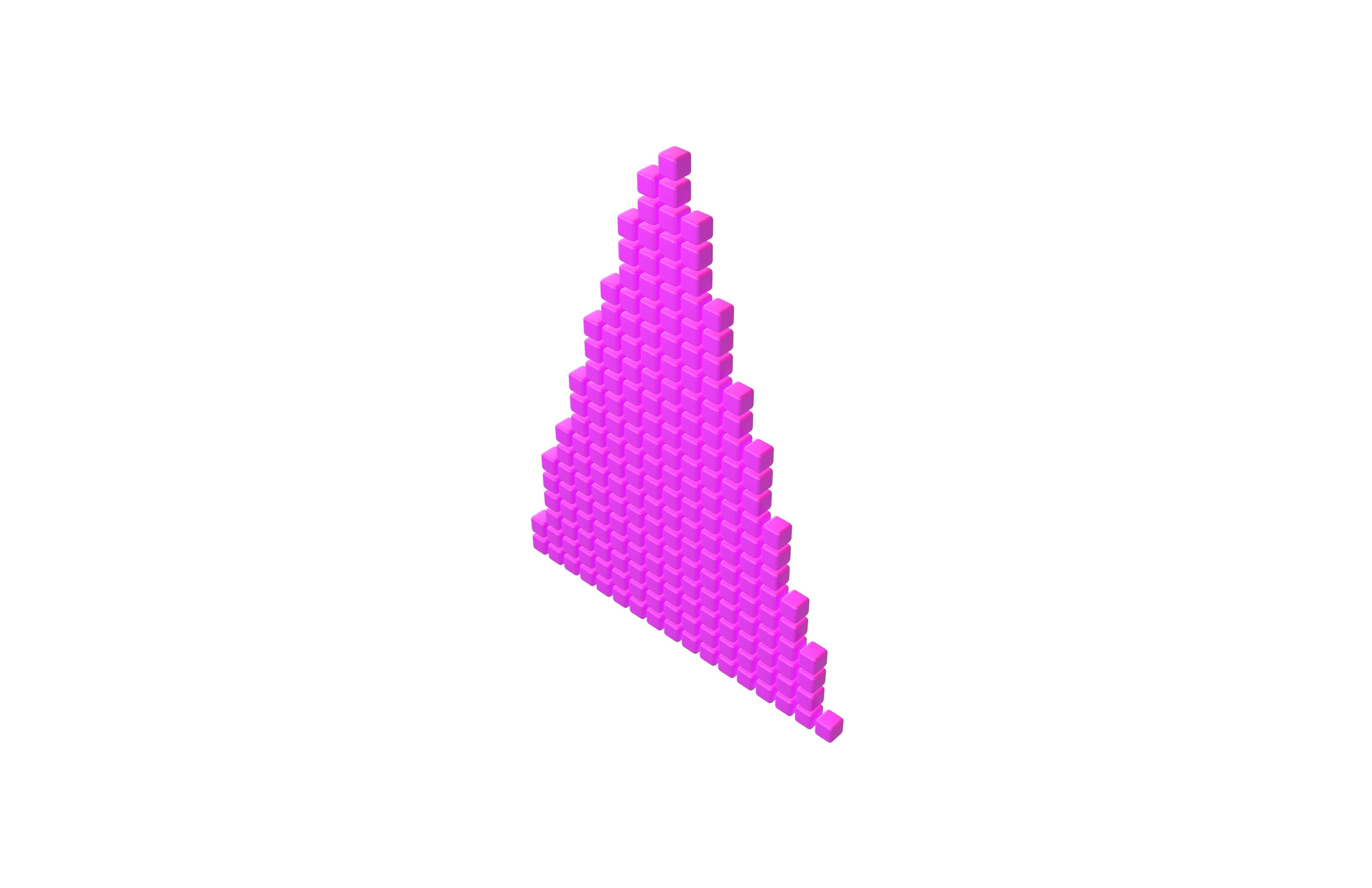 Arrow Cube Style v1 008 Low-poly 3D model_3