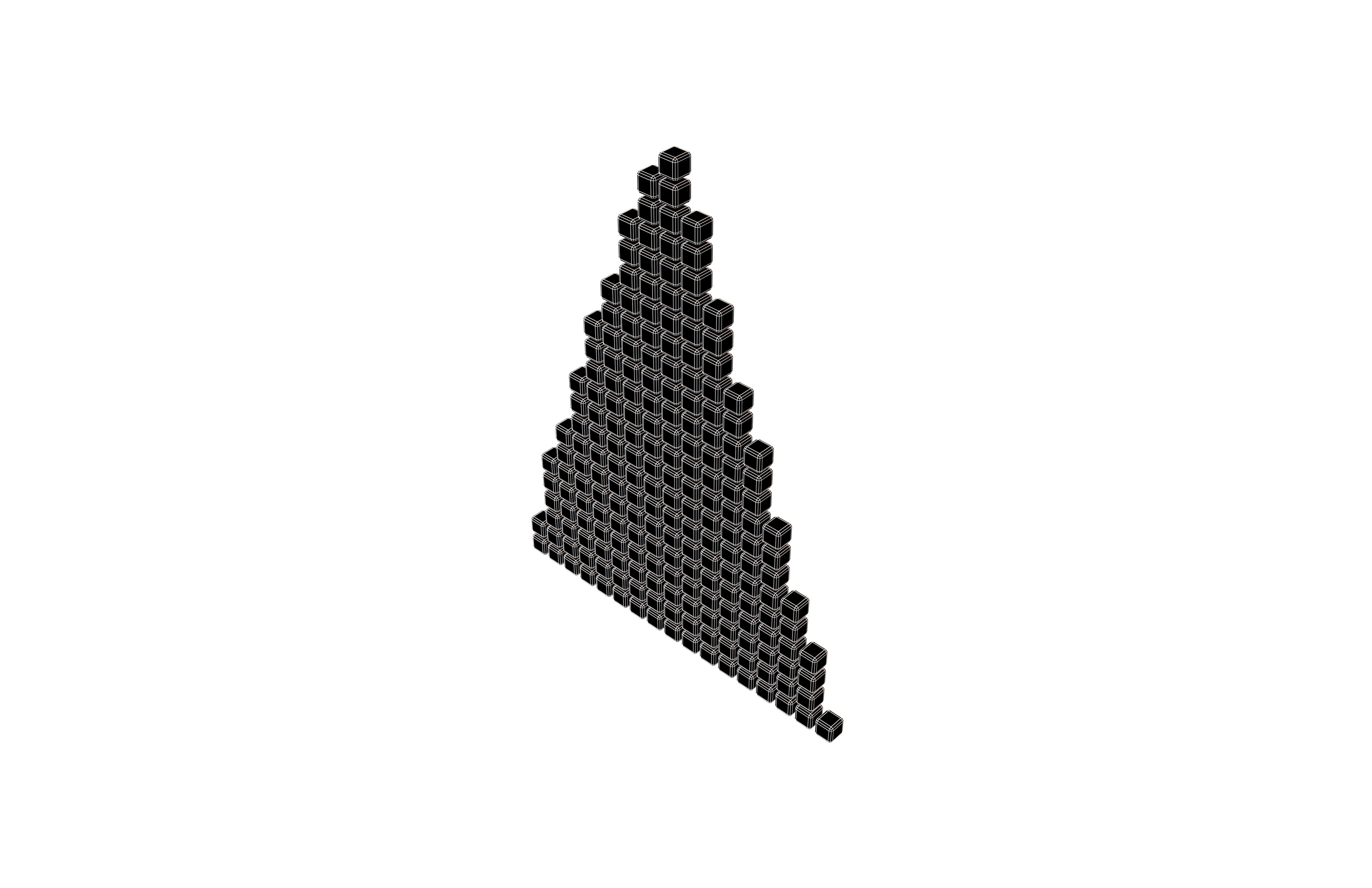 Arrow Cube Style v1 009 Low-poly 3D model_7