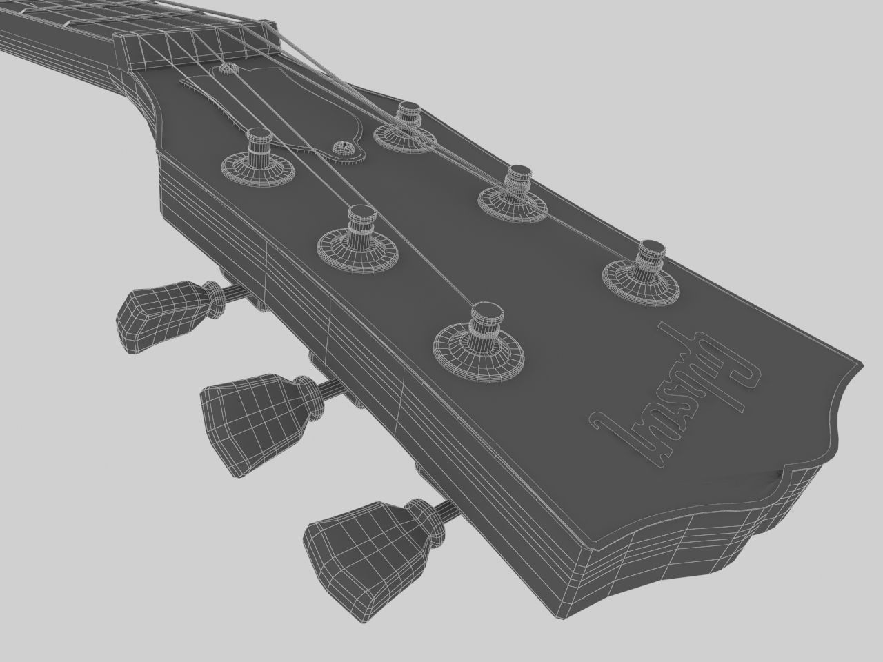 Gibson Les Paul guitar 3D model_13