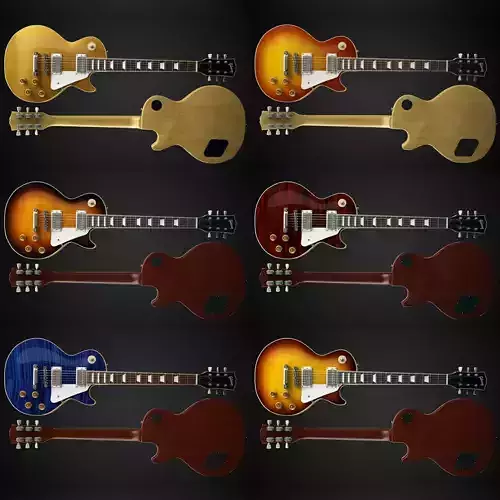 Gibson Les Paul guitar 3D model