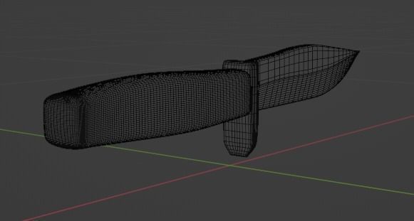 Combat Knife 3D model_4