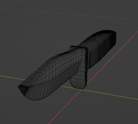 Combat Knife 3D model_5