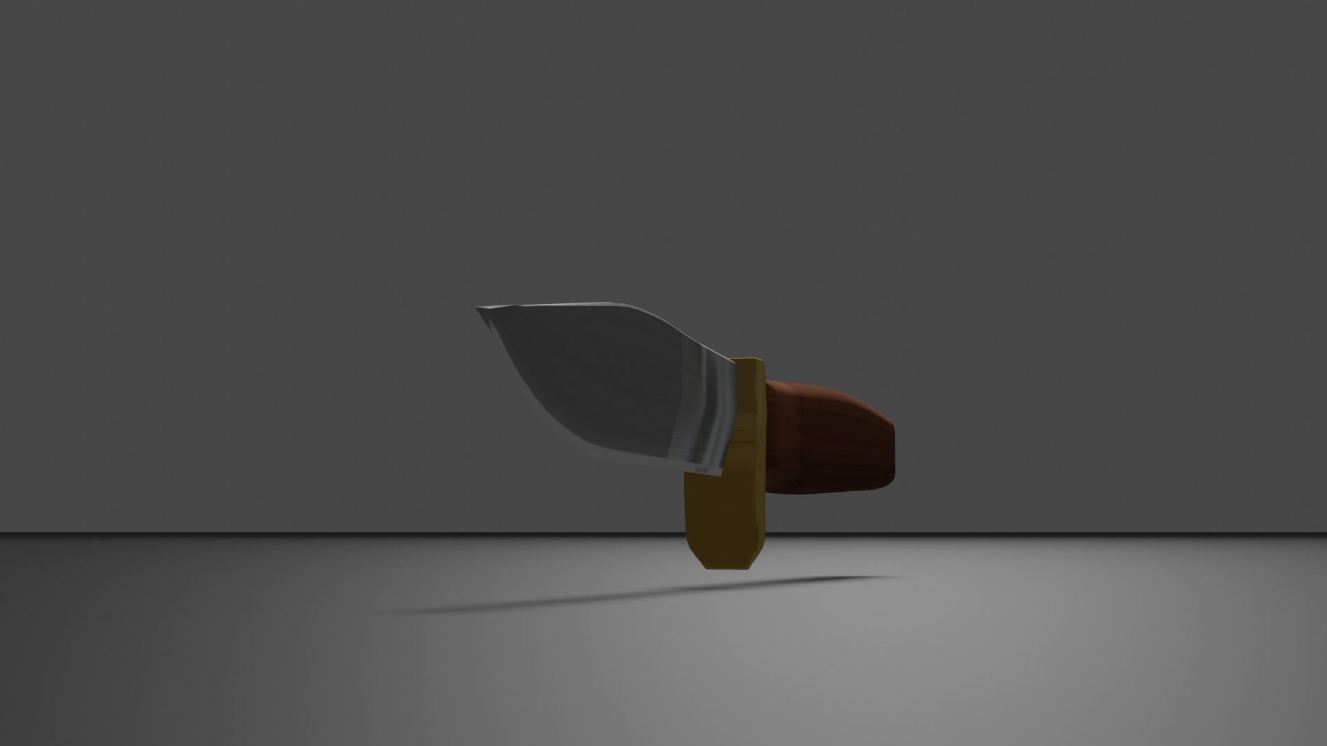 Combat Knife 3D model_2