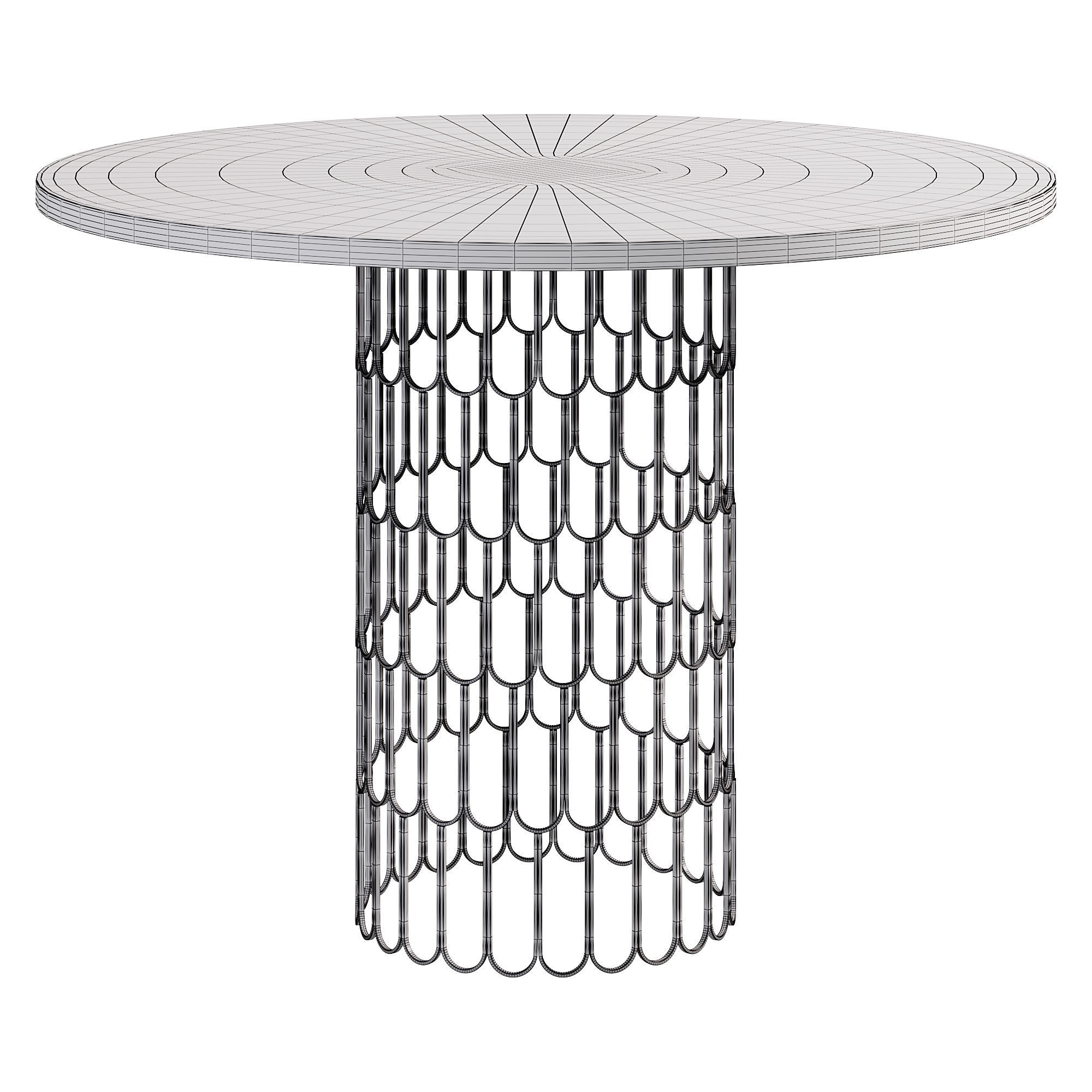 BUDA DINING TABLE by Laskasas 3D model_3