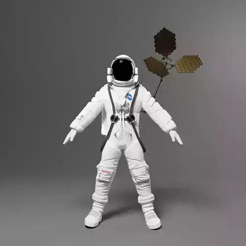 Explorer Astronaut Model  Free 3D model