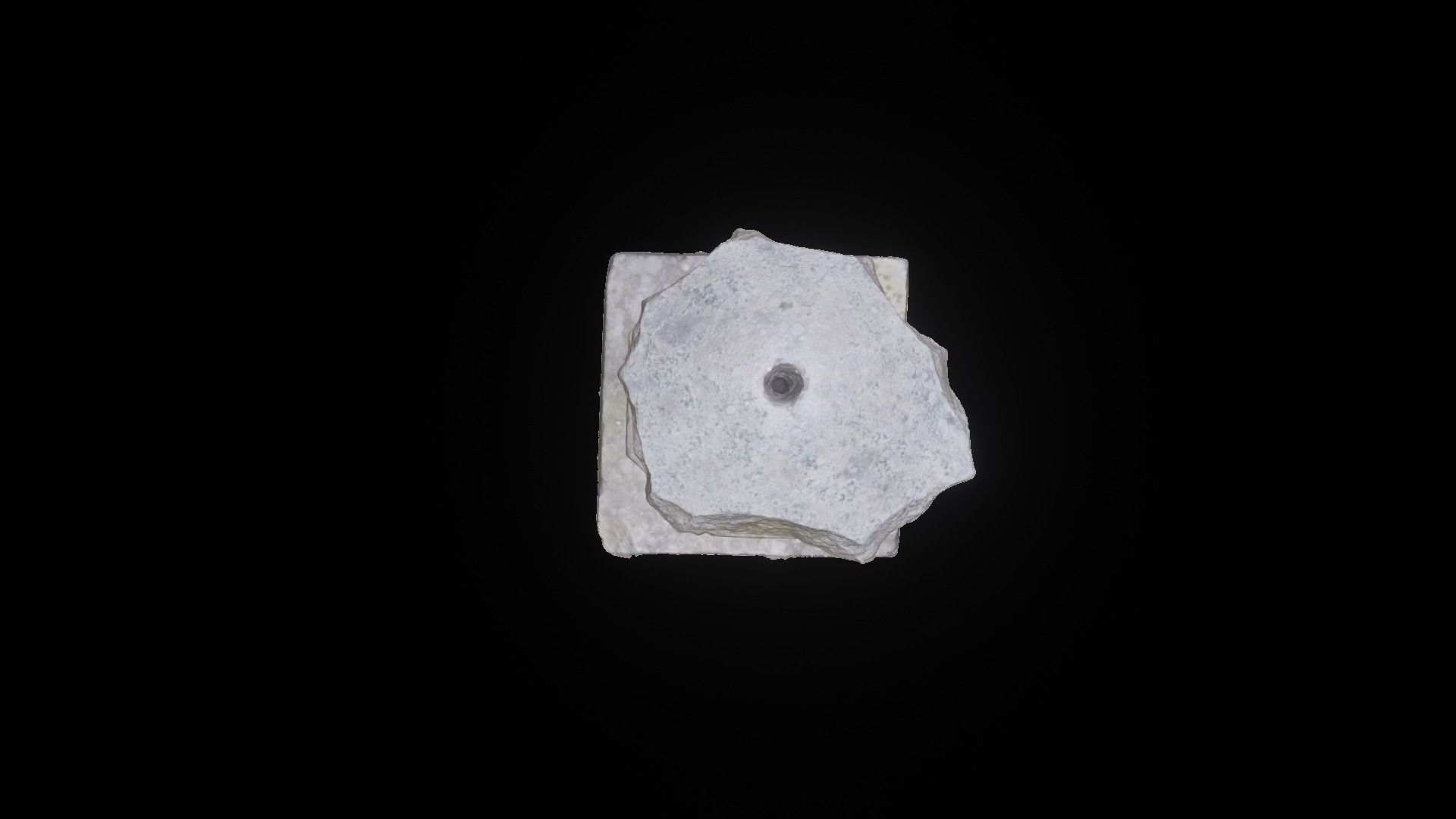 Stone lantern at Wonwonsa Temple Site 3D model_4