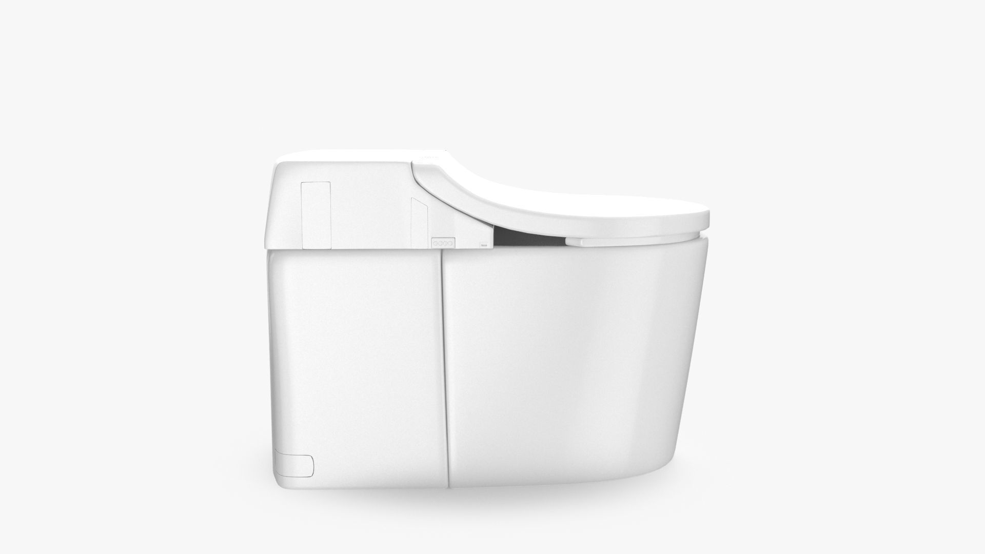 Toilet samsung smart Low-poly 3D model_11