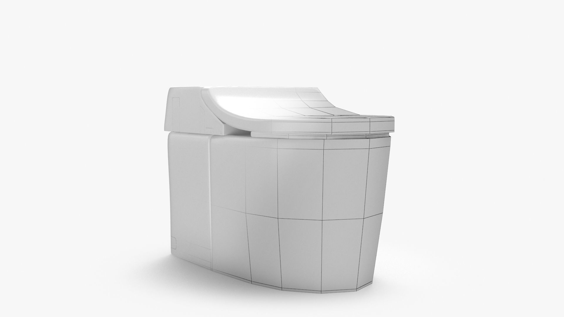 Toilet samsung smart Low-poly 3D model_1