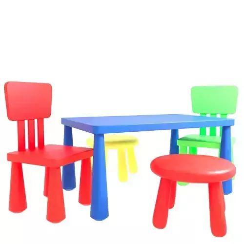 Children table 3D model